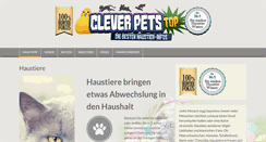 Desktop Screenshot of clever-pets-top.de